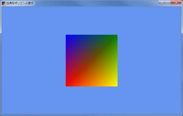 四角形ポリゴンの表示