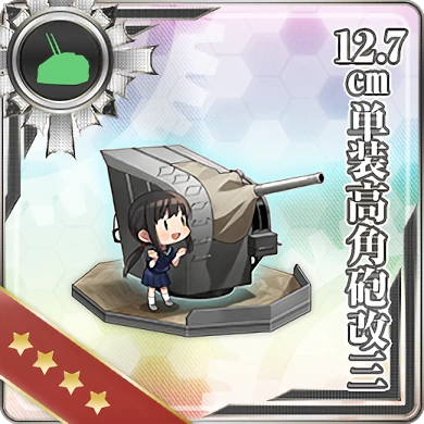 12.7cm単装高角砲改三